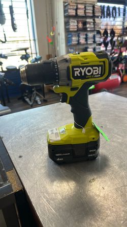 1003 Ryobi PBLDD01 ONE+ HP 18V Lithium Ion Cordless  1/2” Drill Driver W/ 4.0ah Battery 570664
