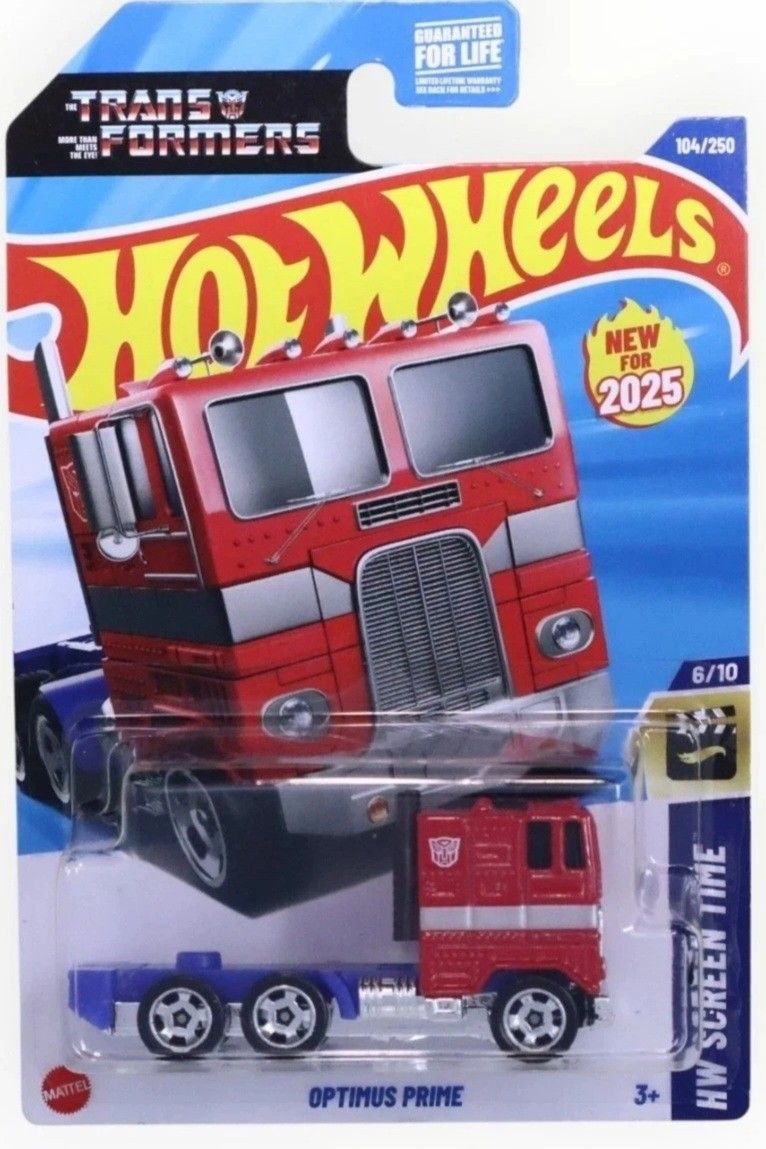 2025 Hot wheels Case F Transformers Optimus Prime