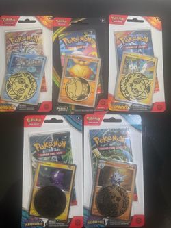5 Pokemon Blister Packs , Twilight Masquerade, Surging Sparks, Perfect Order