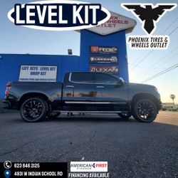 LEVEL KIT LEVELING KIT FOR   FORD RAM DODGE CHEVY JEEP.  @ PHOENIX TIRES AND WHEELS OUTLET