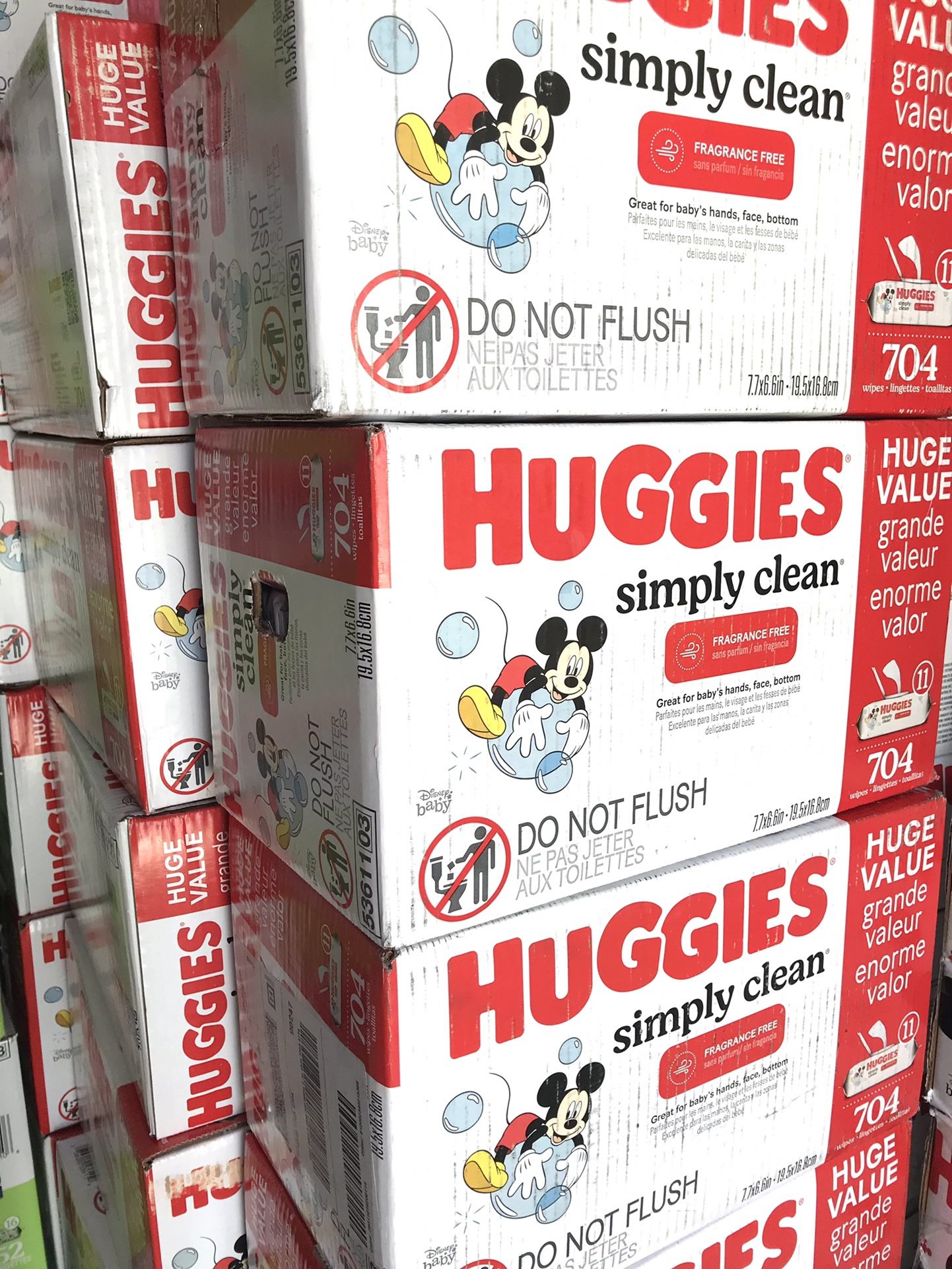 Huggies Simply Clean 704 Wipes 