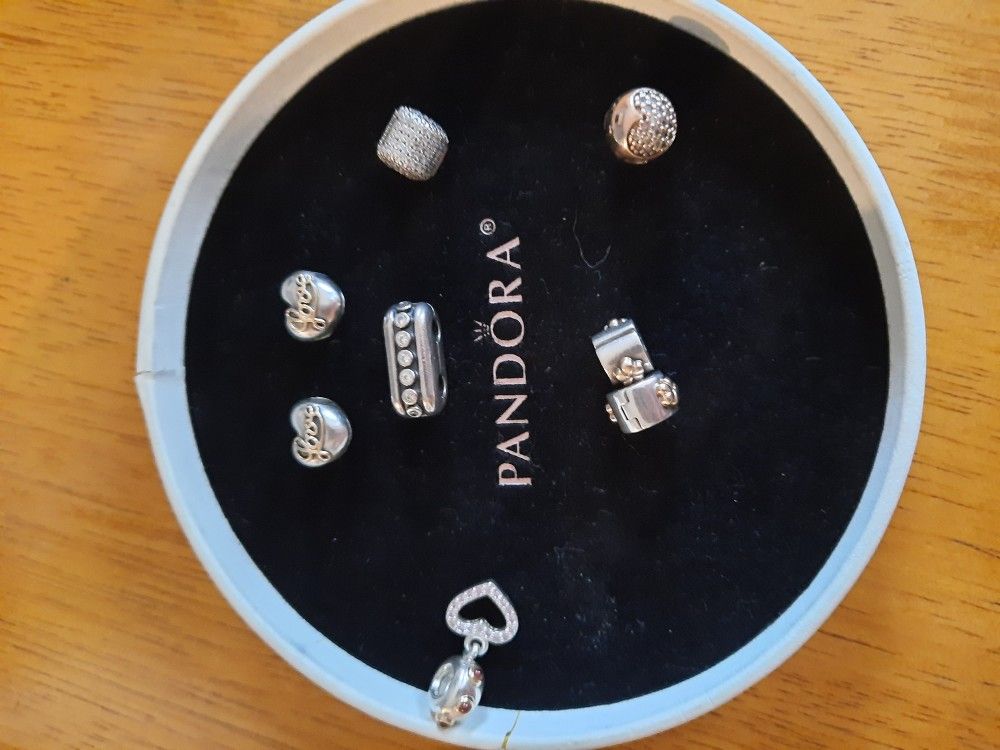 Pandora Clips And Charm