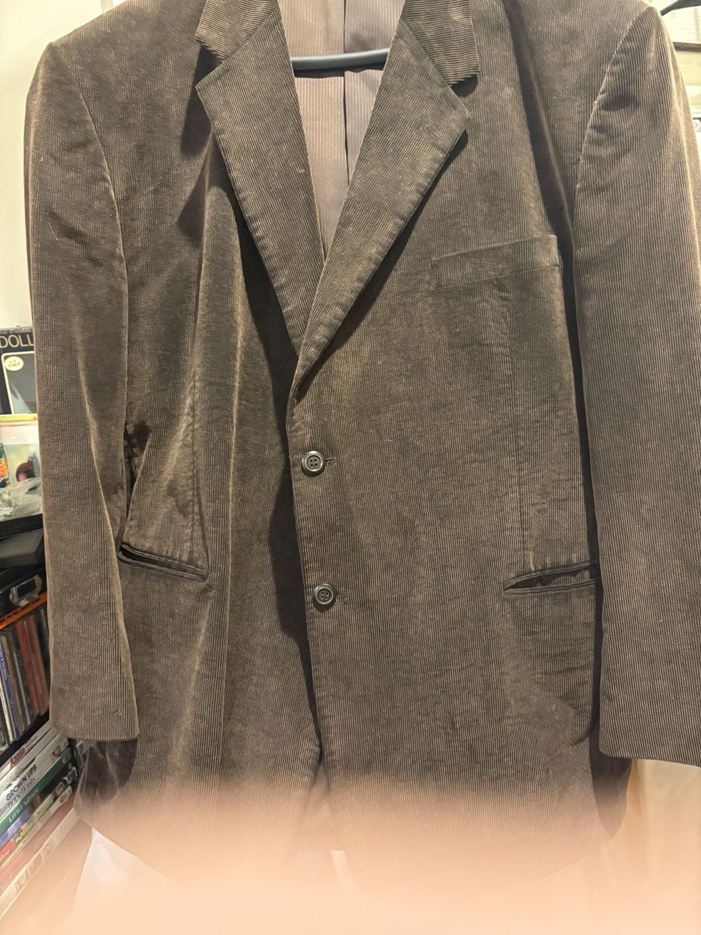Men’s 44R Brown Corduroy Sports Jacket