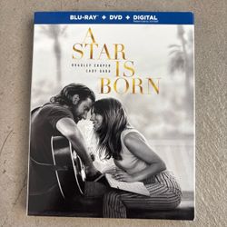 A Star Is Born Target Exclusive Blu-Ray + DVD Combo Pack Slipcover Lady Gaga
