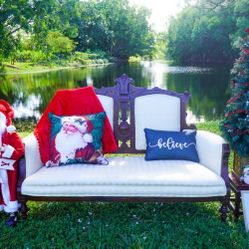 Antique Loveseat Settee Photography Chair 