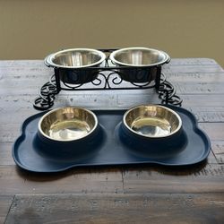 Set of 2 Puppy Small Dog Bowls