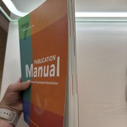 Publication Manual Of The American Psychological Association