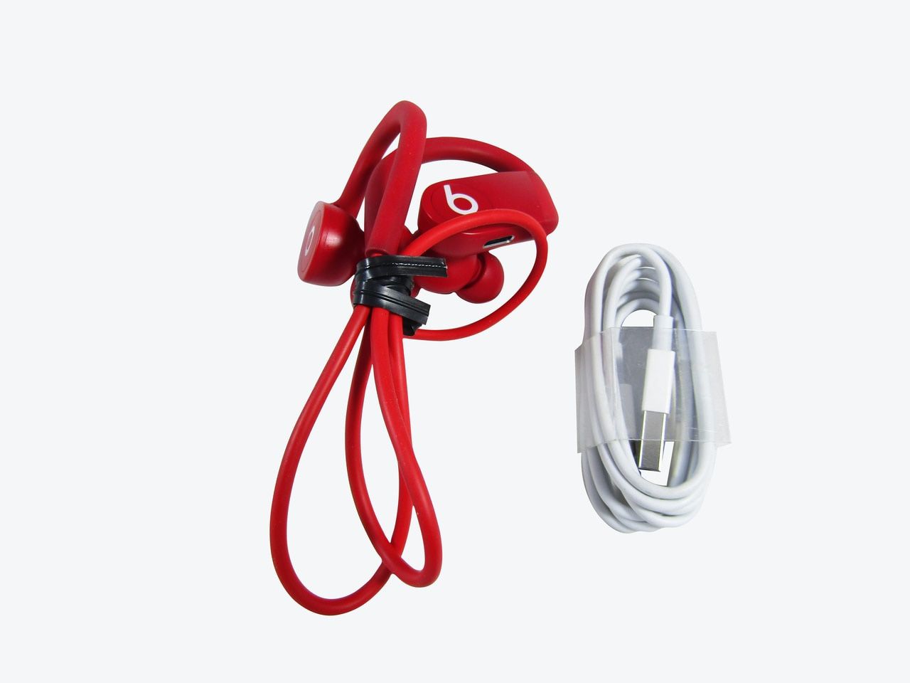 Powerbeats High-Performance Wireless Earphones - Apple H1 Headphone Chip, Class 1 Bluetooth, 15 Hours Of Listening Time, Sweat Resistant Earbuds - Red