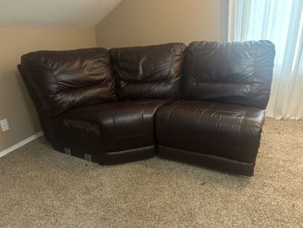 Leather sectional pieces
