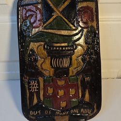 Jamaican Hand Carving Wall Plaque 