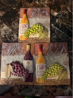 Tuscan wine wall art