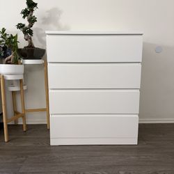 Dresser 4 Drawers -White Color -