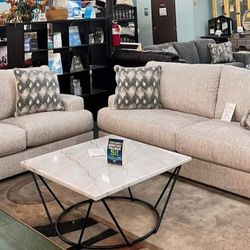 ☆ Ashley/ Caretti Parchment /Delivery Available/ $39 Down Payment/ Financing, Discount Code 