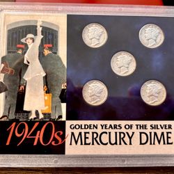 Mercury Dimes The Golden Years Dime Collection 