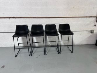 Living Spaces 30” Bucket Seat Barstools Set of 4