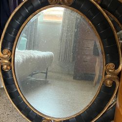 Vintage Large Harrison Gil 6960 D125 OV Christopher Guy Handcarved Oval Mirror