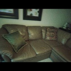 Leather Sectional 