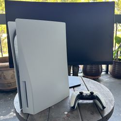 Sony PS5 Disc Version With Brand New AOC monitor Price is firm/Read Description