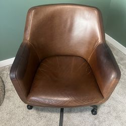 Helvetic Leather Swivel Office Chair 