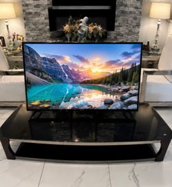 ✨ Bell’O Modern Glass TV Stand / Entertainment Center ✨