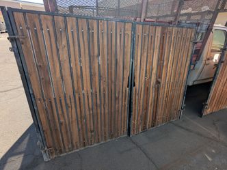 Double Wood and Steel Gate Panel