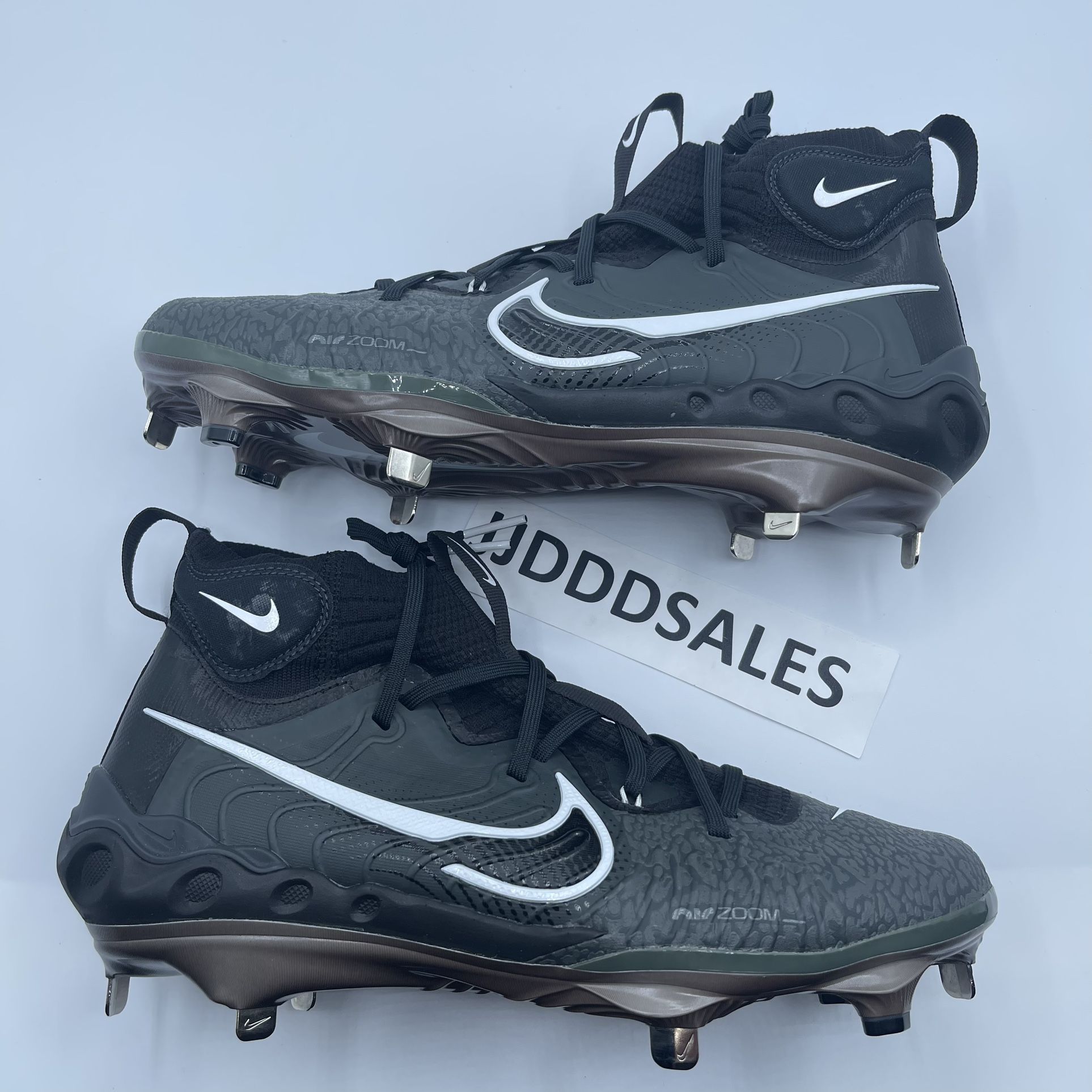 Nike Alpha Huarache NXT Baseball Metal Size 9 Men Black Smoke Grey DJ6517-010 Nike Alpha Huarache NXT Black Dark Smoke Grey Baseball  main image 2
