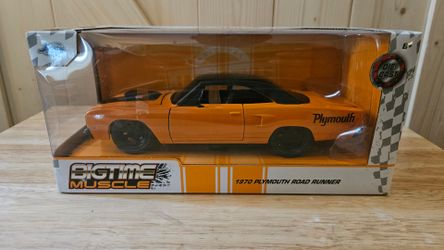 Jada Toys Bigtime Muscle 1970 Plymouth Road Runner 1:24 Orange/Black