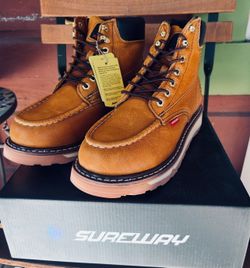 SUREWAY SOFT TOE WORK BOOTS
