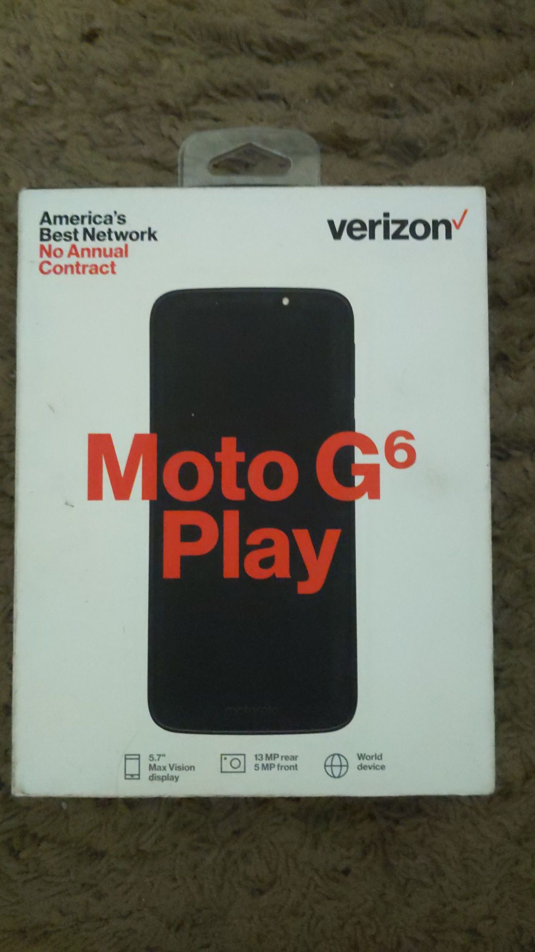 Verizon Prepaid Moto G6 Play (new)