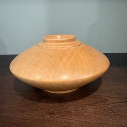 Beautiful Hand Turned Curly Maple Bowl