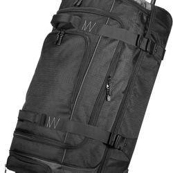 Black Duffle Suitcase With Wheels 