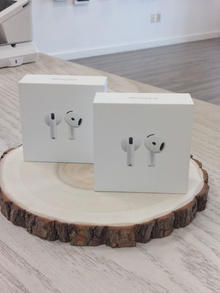 Apple Airpods 4 New Headsets - Best Deal In Town - $5 Down Today