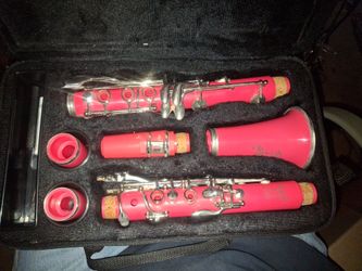Pink Clarinet with Case