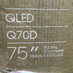 SAMSUNG 75-Inch Class QLED 4K Q70D Series Quantum HDR, Dual LED, Object Tracking Sound Lite, Q-Symphony, Motion Xcelerator Turbo+, Gaming Hub, Smart T