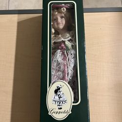 geppeddo blonde porcelain doll antique