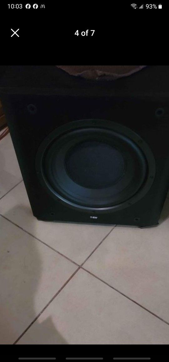 Powerd Home Theater Sub Bowers And Wilkins 