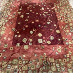 100% WOOL RUG 10x8