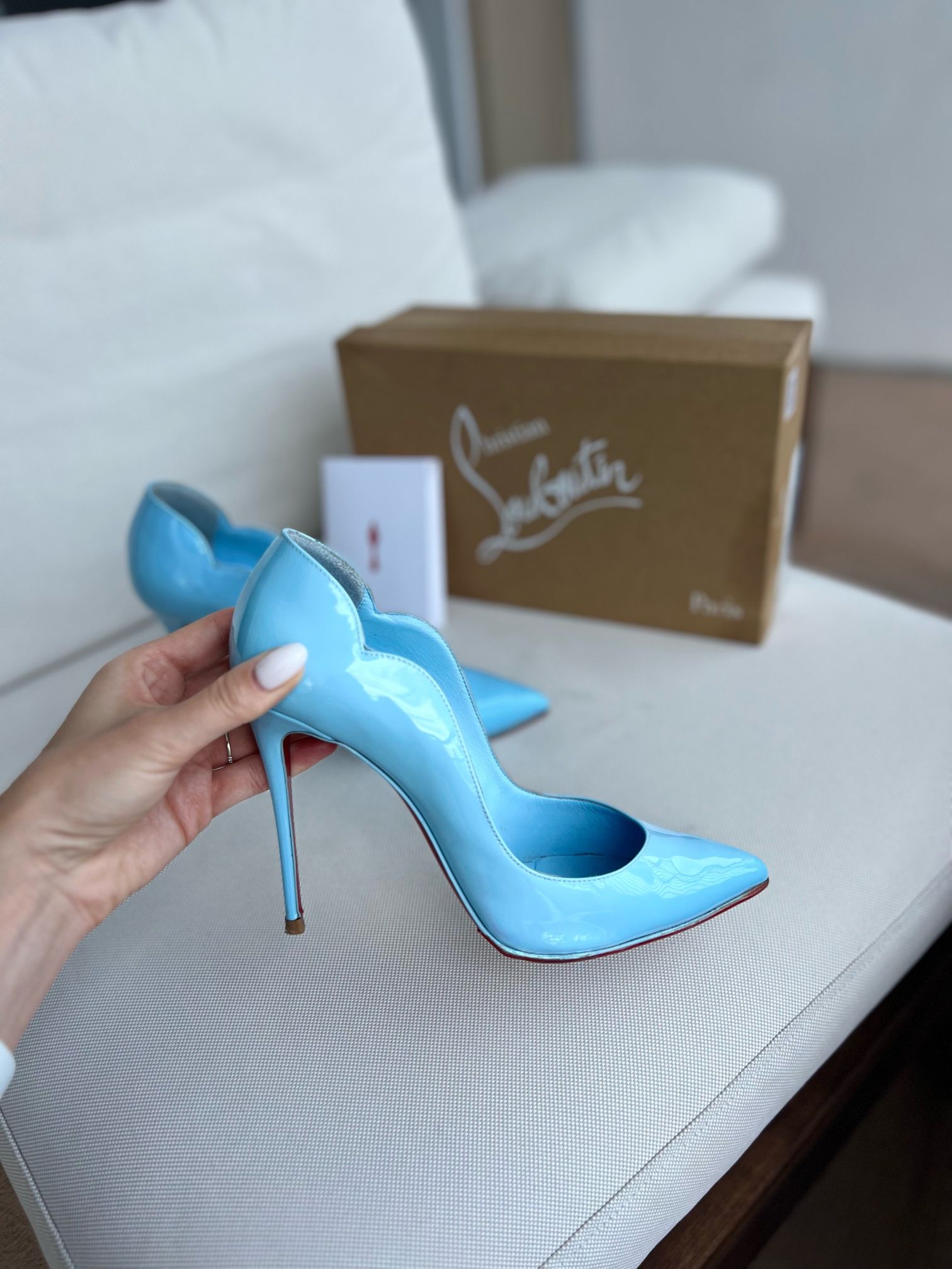 Silver Glitter Christian Louboutin heels - AUTHENTIC - for Sale in Miami,  FL - OfferUp