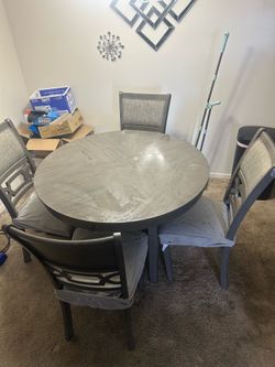 Table and 4 chairs