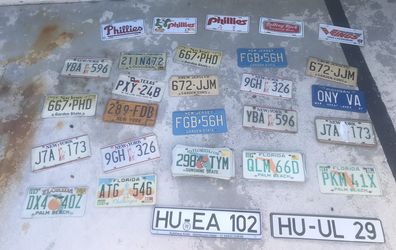 40 Original State License Plates