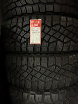 Goodyear Wrangler 285/70/17 Used Tire (2) 300$ Installed and Balanced Located at 1305 Preston Ave Pasadena Tx77503