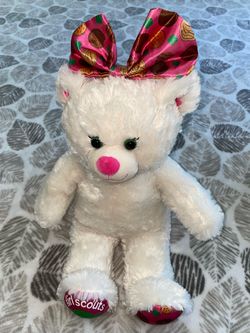 BUILD A BEAR Girl Scout Cookie Pink Bow
