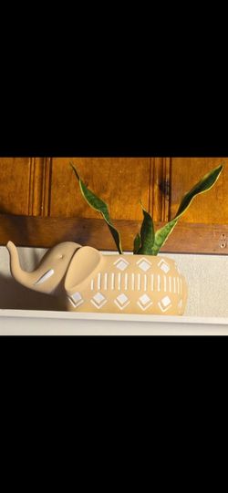 Ceramic Elephant Planter