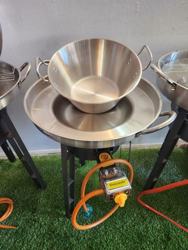 4pc Set Cazo.disco Base Quemador Todo.nuevo Para Enchiladas