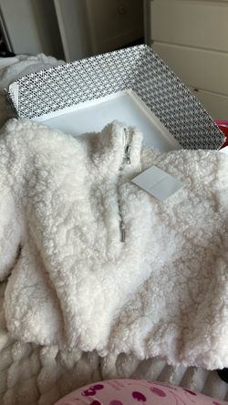 Brand new Naked Wardrobe cream fleece jacket