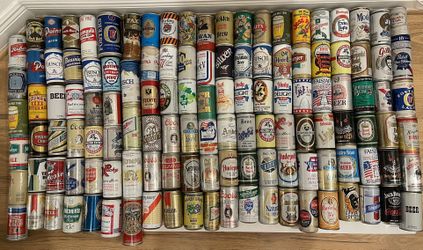 125 Vintage Beer Can Collection