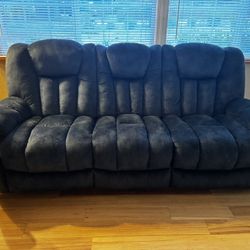 2 Piece Microfiber Reclining Couch