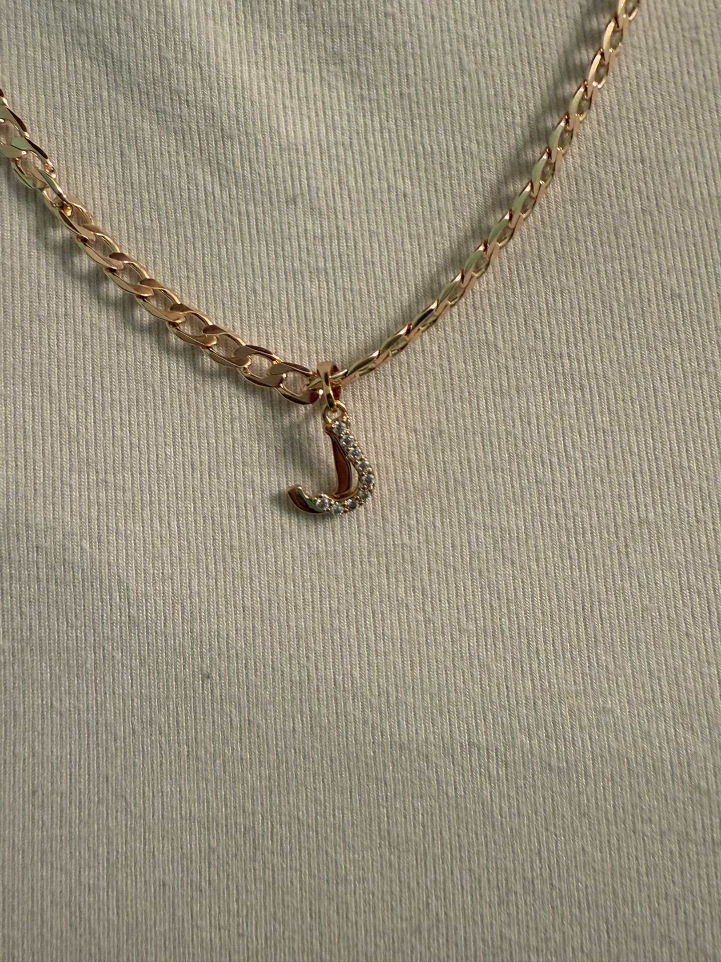 Letter J Necklace