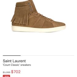 Saint Laurent court classic suede fringe Size 41(US 8)