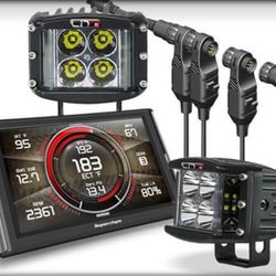 Superchips TrailDash2 LIT LED Wide Shot Pods Power Switch 15-18 Wrangler